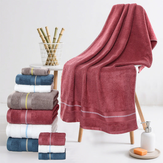 Toalla de Baño Bambú Carbón Activado Extra Gruesa y Absorbente