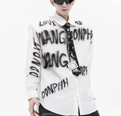 Camisa Blanca con Hombreras Acolchadas - Image 3