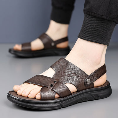 Zapatos de Cuero Genuino Transpirables para Hombre - Comodidad Casual para Todas las Edades