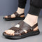 Sapatos Masculinos de Couro Genuíno Respiráveis - Conforto Casual para Todas as Idades