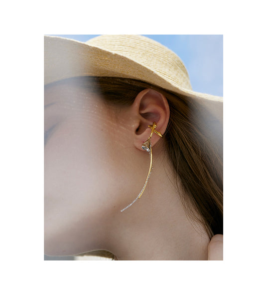 Aretes de Flores Retro Lujo de Nicho para Mujer con Borlas - Image 12