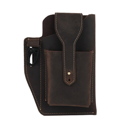 Bolsa de Cintura Retro en Cuero para Celular - Image 8