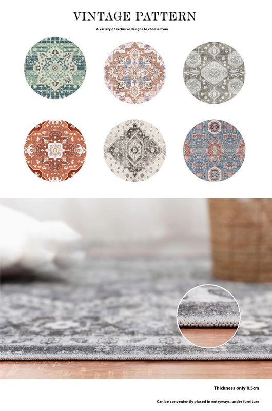 Tapete Bohemio Plegable de Cashmira Lavada para Sala - Image 16