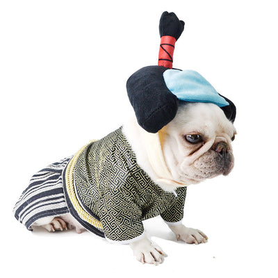 Disfraz de Guerrero Samurái para Perros - Estilo Kimono Japonés - Image 4