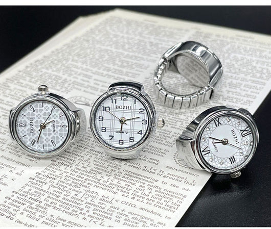 Reloj Anillo Versátil Dorado y Plateado - Diseño Minimalista All-Match - Image 15