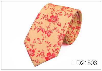 Corbata Casual Moderna con Estampado Floral - Ancho 6cm - Image 7