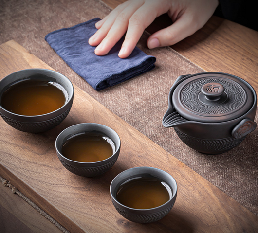Juego de Té Portátil Kung Fu con Bolsa de Viaje - Image 9