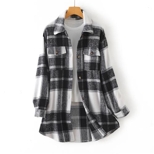 Abrigo Camisero Largo Casual para Mujer - Image 7