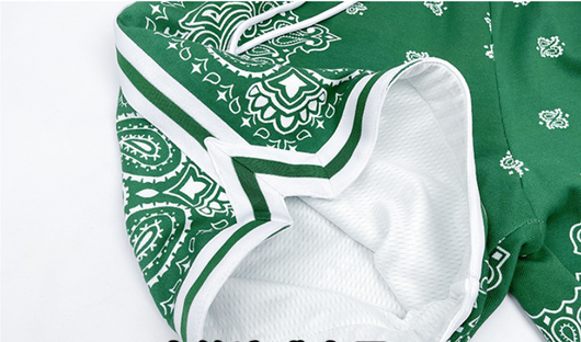 Shorts Deportivos Holgados Casuales Estampado Flor de Marañón para Hombre - Image 10