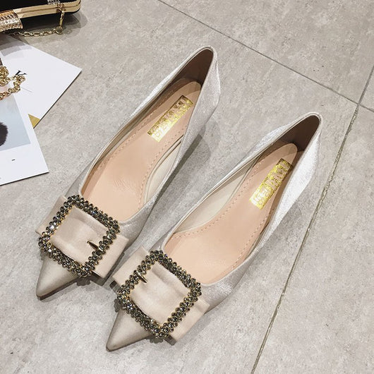 Tacones Stiletto Satinados de Punta Fina - Image 8
