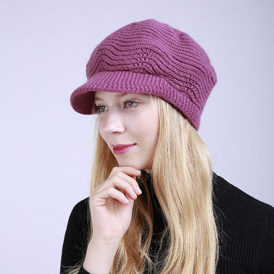Gorro Tejido Cálido de Lana para Mujer - Image 12