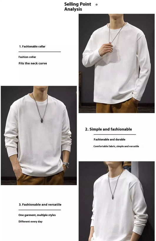 Camiseta Térmica Hombre Cuello Redondo Suéter Interior Grueso Ajuste Holgado - Image 15
