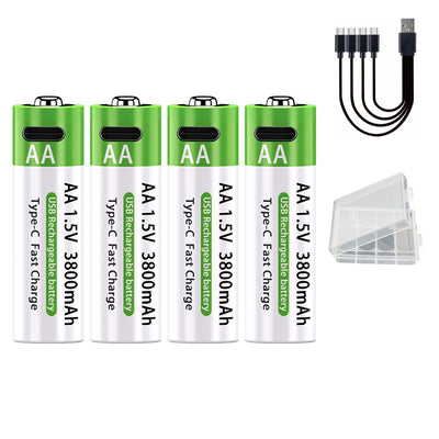 Batería Recargable No 5 de Litio 15V Carga Rápida USB-C AA 3800mAh - Image 3