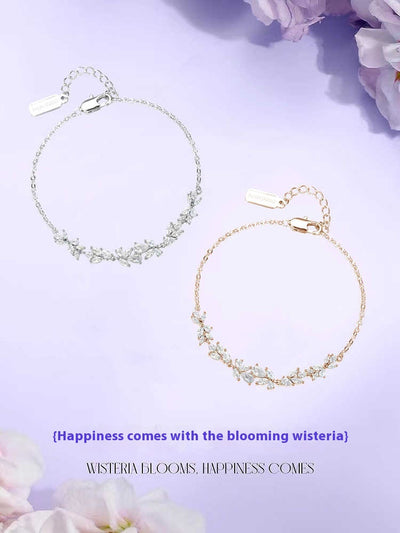Pulsera de Lujo con Diseño de Flor Glicina del Bosque - Image 7