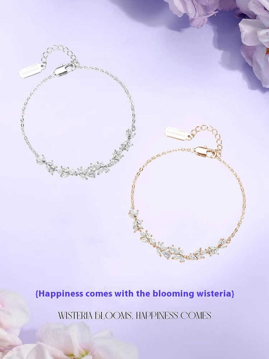 Pulsera de Lujo con Diseño de Flor Glicina del Bosque - Image 7