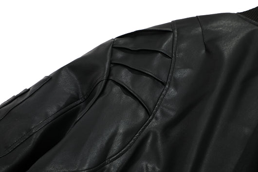 Chaqueta de Cuero PU y Algodón - Estilo Urbano Minimalista para Invierno - Image 12