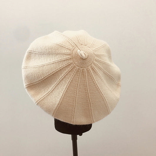 Boina Retro Tejida con Patrón de Calabaza - Estilo Casual Japonés - Image 3