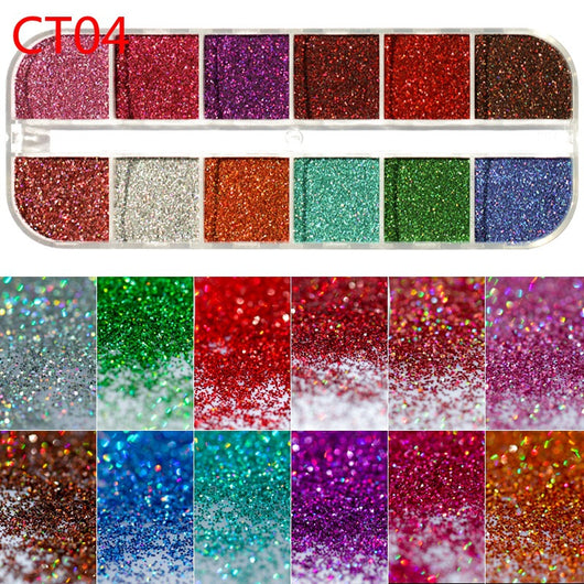 Pegatinas de Uñas Láser Efecto Espejo Candy - Diseño Sinfónico Brillante - Image 21