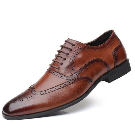 Zapatos Brogues de Cuero para Hombre - Talla Grande Profesional - Image 3