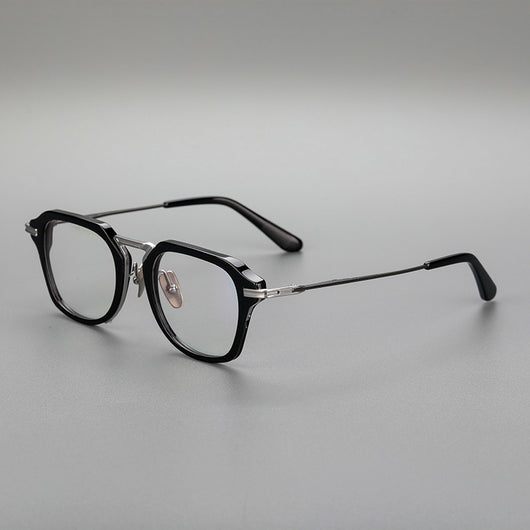 Gafas Retro de Titanio Puro con Montura de Lámina Metálica - Image 7