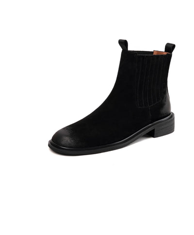 Botas Chelsea de Cuero Genuino Estilo Retro Británico para Mujer - Image 9