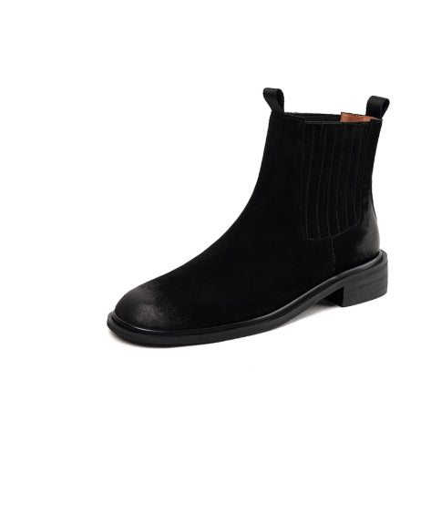 Botas Chelsea de Cuero Genuino Estilo Retro Británico para Mujer - Image 9