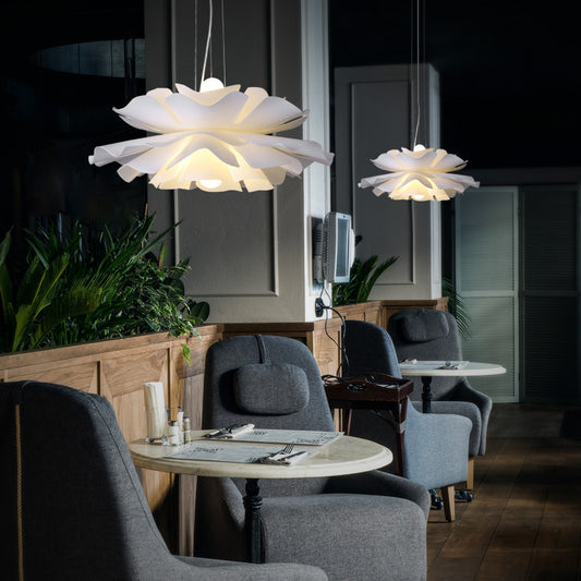Lámparas Florales Minimalistas Nórdicas para Restaurantes Modernos
