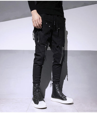 Overol Harem Slim Fit con Cierres Decorativos - Estilo Dark Fashion - Image 16