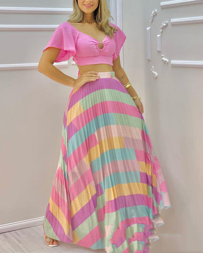 Traje de Pantalón Colorido para Mujer - Colección Verano - Image 7