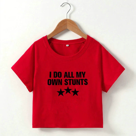 Crop Top Estampado Letras - Estilo Europeo y Estadounidense - Image 11