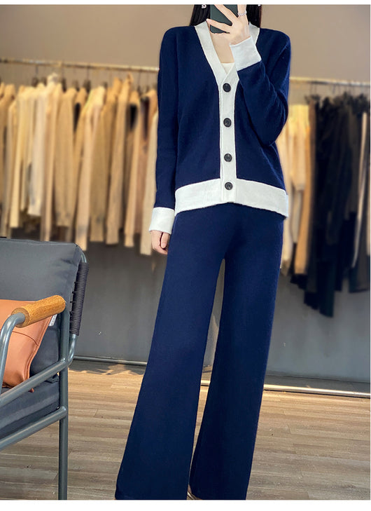 Conjunto de Dos Piezas en Lana Tejida - Diseño Holgado y Cómodo - Image 16