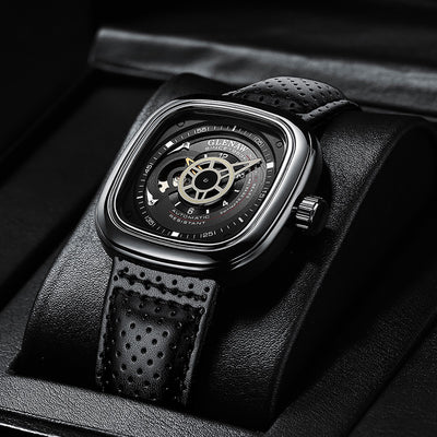 Reloj Automático para Hombre Friday Red Square con Diseño Calado - Image 15