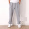 Pantalones Casuales Hombre Cintura Elástica Algodón Ligero Verano