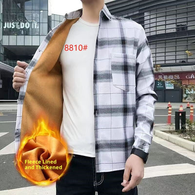 Camisa de Cuadros Térmica para Hombre con Forro de Polar - Image 27