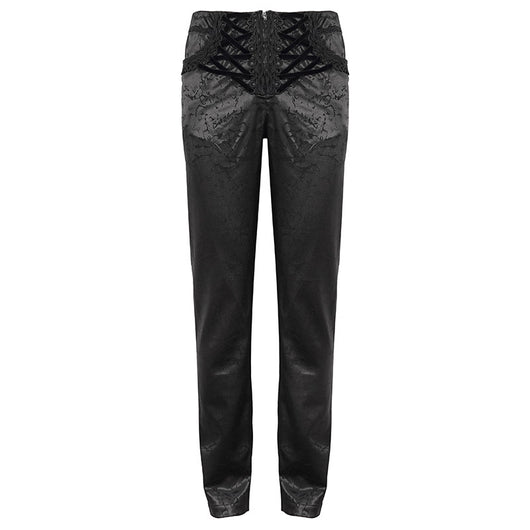Pantalones de Vestir Rectos para Hombre con Cintura Simulada - Image 9