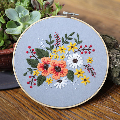 Kit de Costura para Cuadro Tridimensional con Flores Artesanales - Image 24