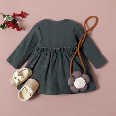 Vestido Infantil de Algodón con Mangas Largas - Image 12