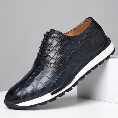 Zapatos de Cuero Nobuck para Hombre con Cordones Estilo Británico - Image 7