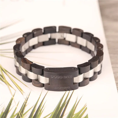 Pulsera de Madera de Sándalo con Lettering - Joya de Moda Artesanal - Image 11