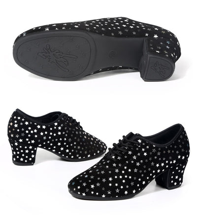 Zapatos de Danza Latina para Exterior con Diseño de Estrella y Suela de Goma - Image 20