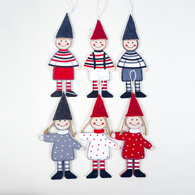 Adorno Navideño de Madera - Figuras Niño y Niña Decorativas - Image 14