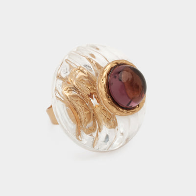 Anillo de Acrílico con Contraste de Colores para Mujer - Image 13