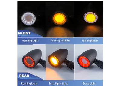 Intermitentes LED Retro Vintage para Motocicleta - Image 9