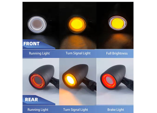 Intermitentes LED Retro Vintage para Motocicleta - Image 9
