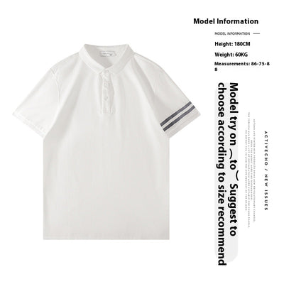 Polo Slim Fit Ice Silk Pearl Cotton para Hombre - Image 8