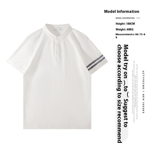 Polo Slim Fit Ice Silk Pearl Cotton para Hombre - Image 8