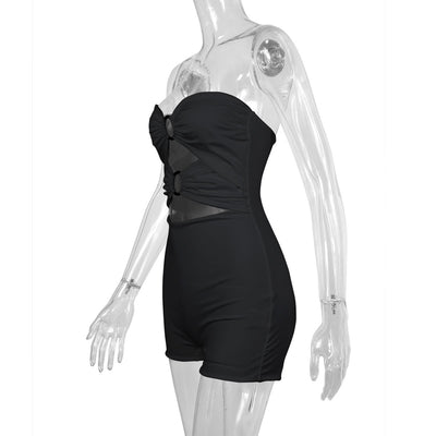 Jumpsuit Elegante con Escote Tubo y Detalles Calados - Image 14