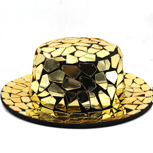 Sombrero de Jazz Británico con Lente Dorado - Image 17