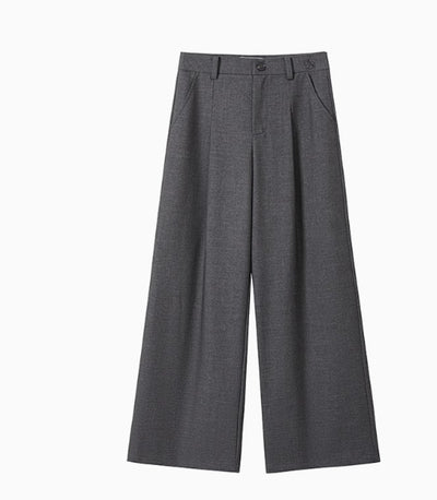 Pantalón Palazzo Mujer Cintura Alta Suelto Versátil Oficina - Image 7