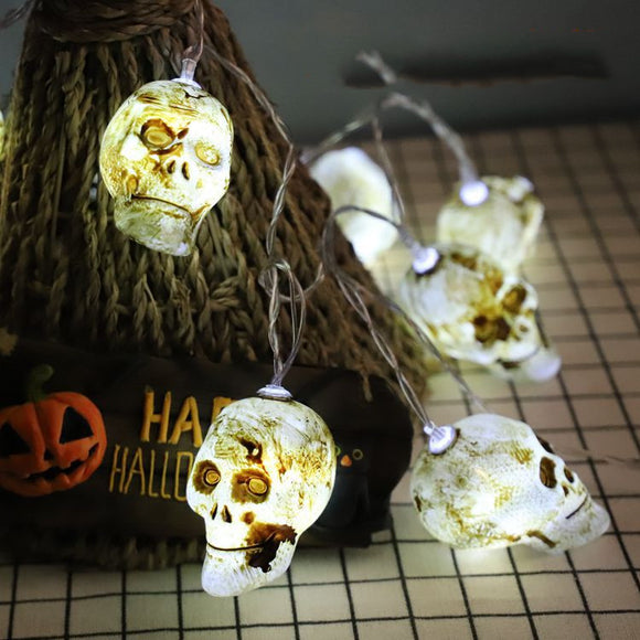 Guirnalda LED Calavera Explosión - Luz de Horror para Halloween